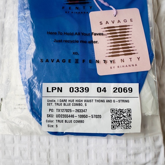 Savage X Fenty I Dare Hue High Waist Thong & G-String Combo Set Bundle - Picture 9 of 10